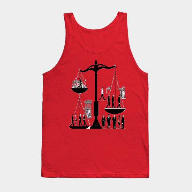 Justice For ALL Tank Top by www.TheAiCollective.art